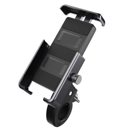 QX-21 cycling mobile phone holder, 360-degree rotating clamp, black and gray