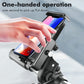 Hand adjusting QX-21 cycling phone holder with phone secured on front bracket