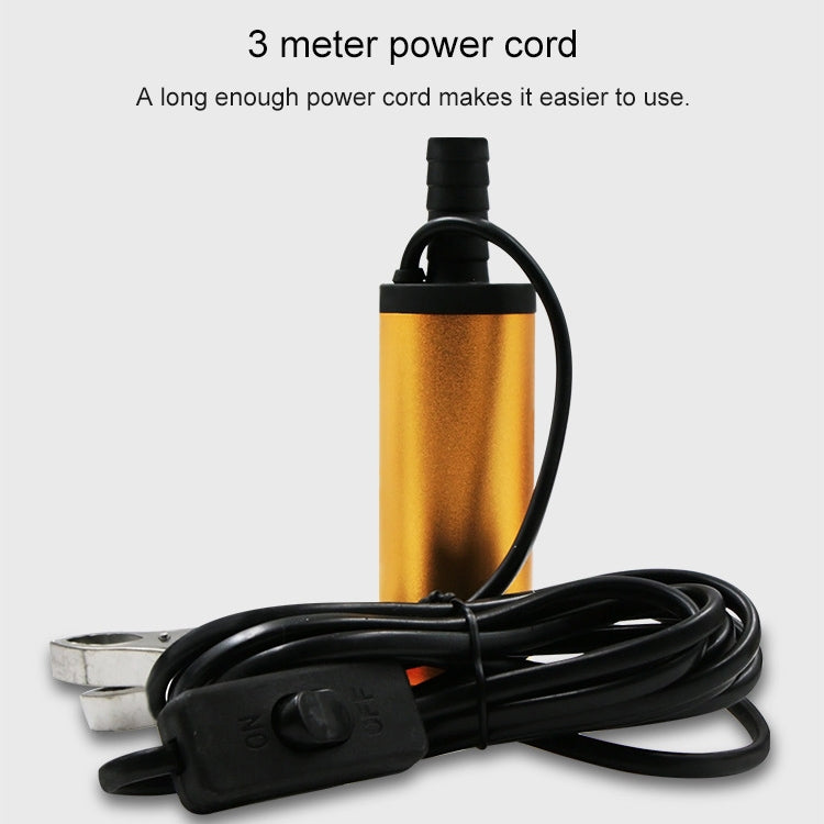 12V mini water pump with 3 meter power cord and battery clamp clips