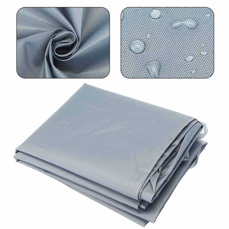 Grey waterproof roller blind cover bundle with water-repellent fabric texture