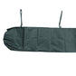 Dark green roller blind protective cover awning with two hanging straps