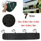 Black roller blind protective cover awning with carry handles and water-repellent coating