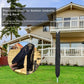Outdoor drying rack protective cover, black sleeve shown upright