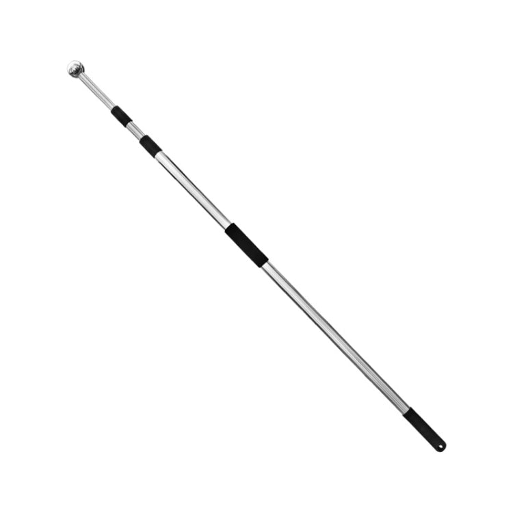 Telescopic stainless steel teaching guide stick with black segmented sections