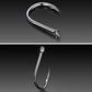Barbed fish hooks set with curved hook bodies and sharp points