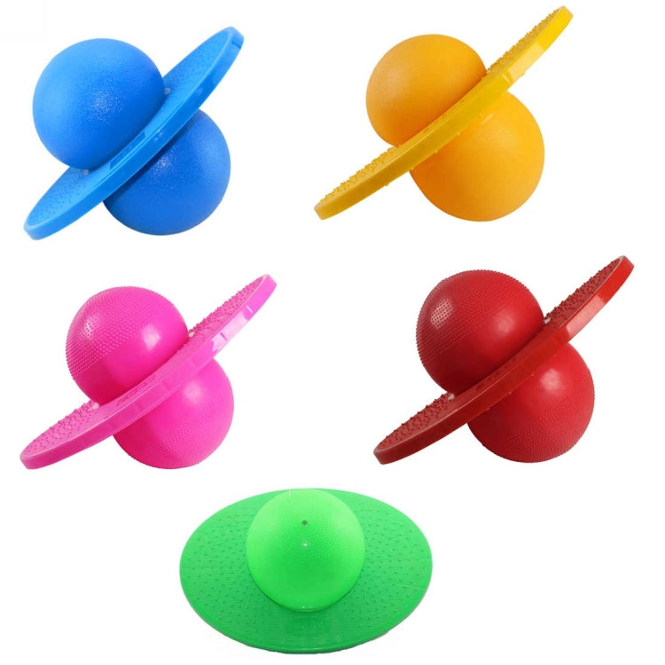 Assorted color inflatable balance jumping balls with round pedestal and dome tops