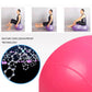 Pink peanut-shaped exercise and massage ball with glossy finish and seam lines