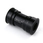 Black press-fit bottom bracket sleeve, BB386sh text with 46x86.5 and 24x24 R