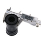 Caliper measuring a black press-fit bottom bracket cup at 46mm