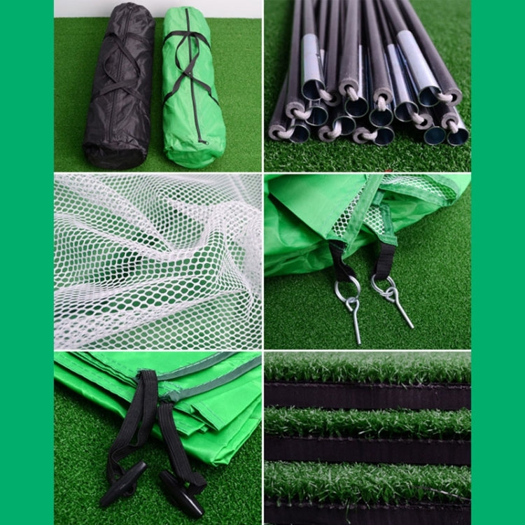 Golf net accessory kit: carry bags, frame poles, mesh netting, stakes and cords