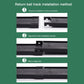 Mini putting mat with auto ball return track; black base and green surface