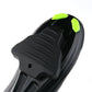 Black cycling shoe showing SPD-SL cleat area with protective cover detail