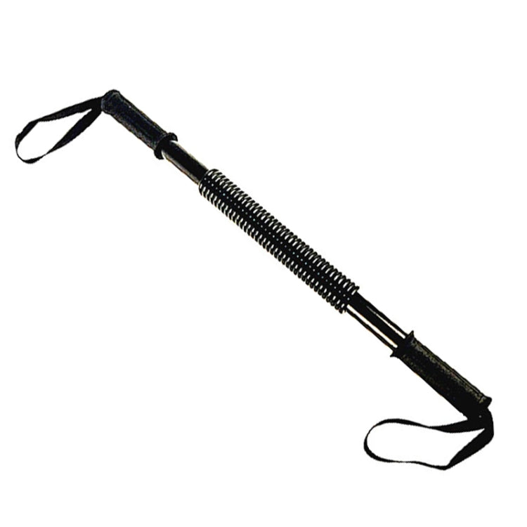U-shaped spring arm strength grip trainer with black grips and end loop straps