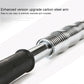 Close-up spring arm grip trainer with white coiled spring and black end grips