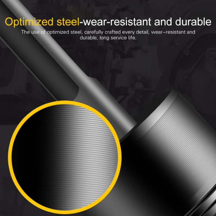 Textured steel body wood splitting drill bit with durable fluted grip
