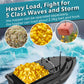 D16 smart RC bait boat with hopper filled with yellow bait and antenna