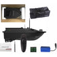 RC bait fishing boat kit with remote controller, battery pack, and wiring accessories