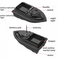 RC bait fishing boat diagram showing hopper, antenna, motor, and handle switch