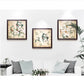 Wall-mounted picture frames with metal hanging hardware
