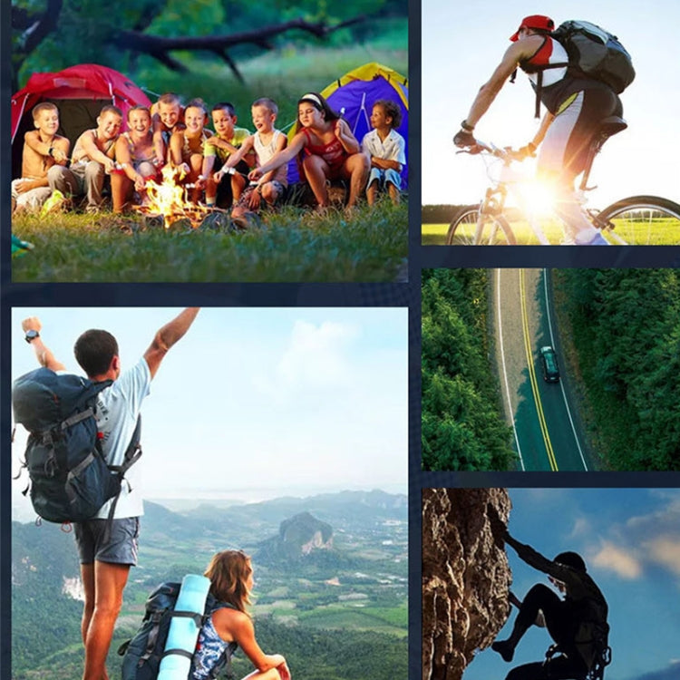 Outdoor solar shower bag used for camping and hiking with shower hose setup