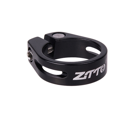 ZTTO black seatpost clamp for 34.9mm seatposts, aluminum-style bike saddle support
