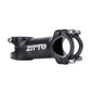 Black bike handlebar stem, 100mm length, with side mounting screws and clamp
