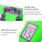 Gray shoulder strap connection hardware on a waterproof dry bag, shown in close-up.