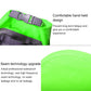 Reinforced seam and strap area on a waterproof dry bag, shown in close-up.