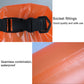 Orange 5L waterproof single-shoulder dry bag with reinforced buckle strap