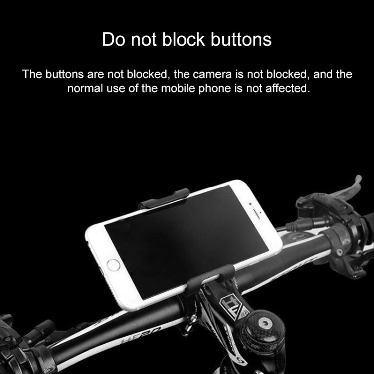 Non-rotating handlebar phone holder mounting frame holding a smartphone, silver