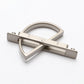 Stainless steel invisible drawer handle mechanism with curved track and slim bar