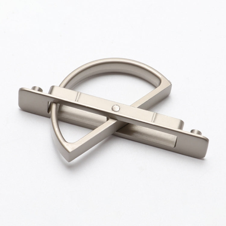 Stainless steel invisible drawer handle mechanism with curved track and slim bar