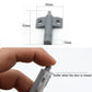Grey cabinet door back buffer damper, hand pressing piece into place