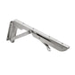 Foldable stainless steel spring storage shelf bracket, wall-mount, 10 in