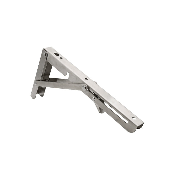 Stainless steel folding wall bracket arm, 10 in, 2-pack set