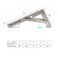 Stainless steel wall folding bracket size diagram, 10 in and 3mm