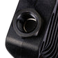 Black sand blaster intake fitting with threaded port and mesh screen