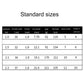 Standard sizes table for telescopic fishing rods, showing lengths and weights