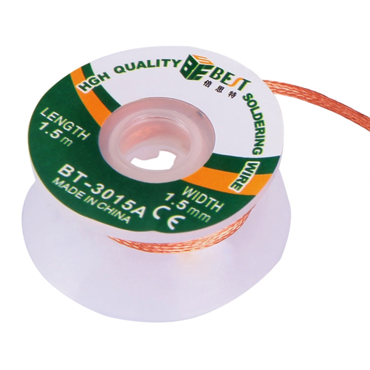Solder wick spool, 3.5mm width desoldering braid with orange copper strand