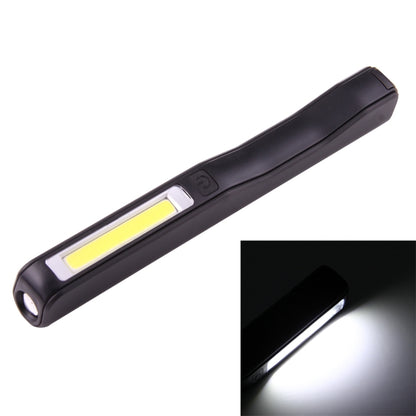 Black COB LED pen light with illuminated rectangular light panel