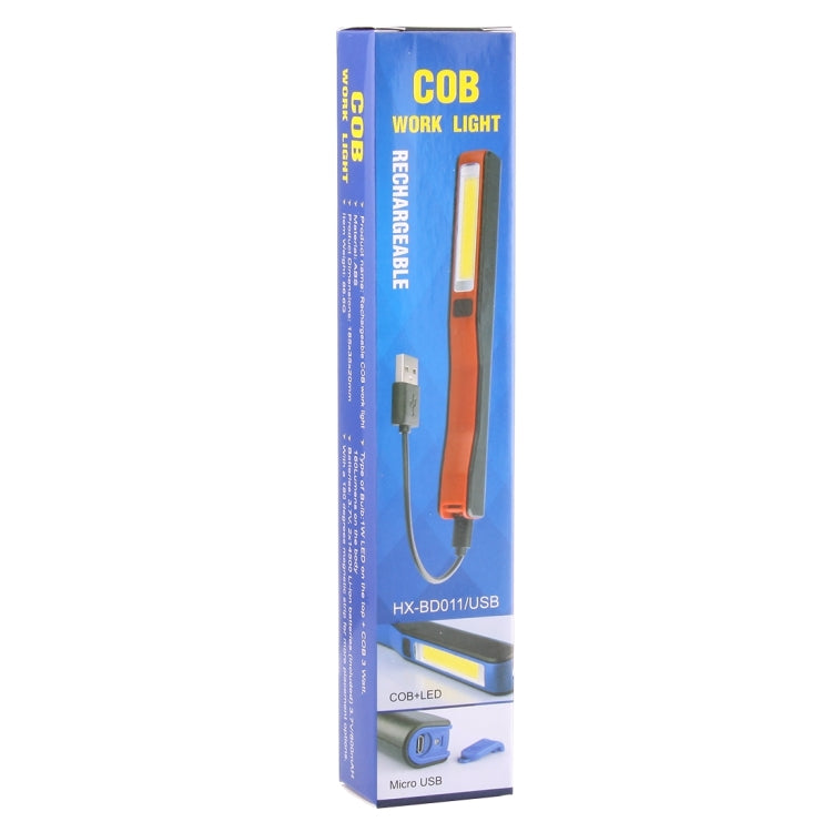 COB work light retail box packaging for rechargeable magnetic pen light