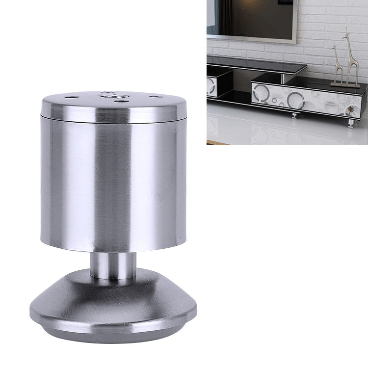 Stainless steel sofa cabinet furniture foot with round top plate and flared base