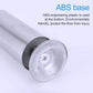 Stainless steel furniture foot with ABS base insert and central threaded hole