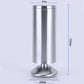 Stainless steel furniture cabinet foot, cylindrical column with round base, 150mm