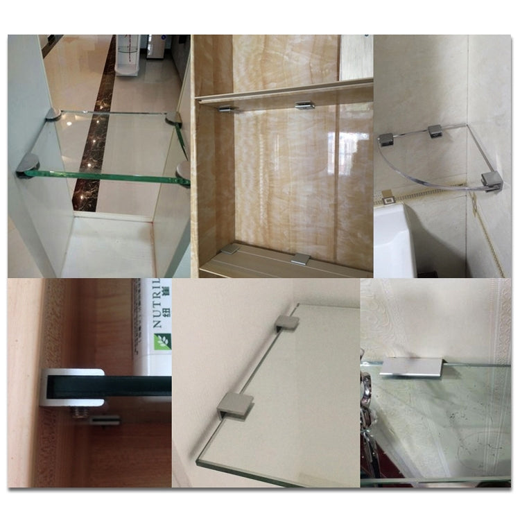 Aluminum alloy glass fixing clips fastening glass panels, single-hole clamp
