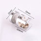 Metal clamp bracket with base for 8mm cylindrical glass, shiny zinc alloy finish