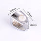 Bright chrome zinc alloy glass fixing clamp nail with size measurements