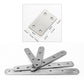 Brushed stainless steel straight connector plates for straight joint, with multiple holes