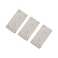 Stainless steel straight connecting plates with round bolt holes, set of 10