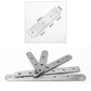 Stainless steel connecting plates with multiple mounting holes and angled slots